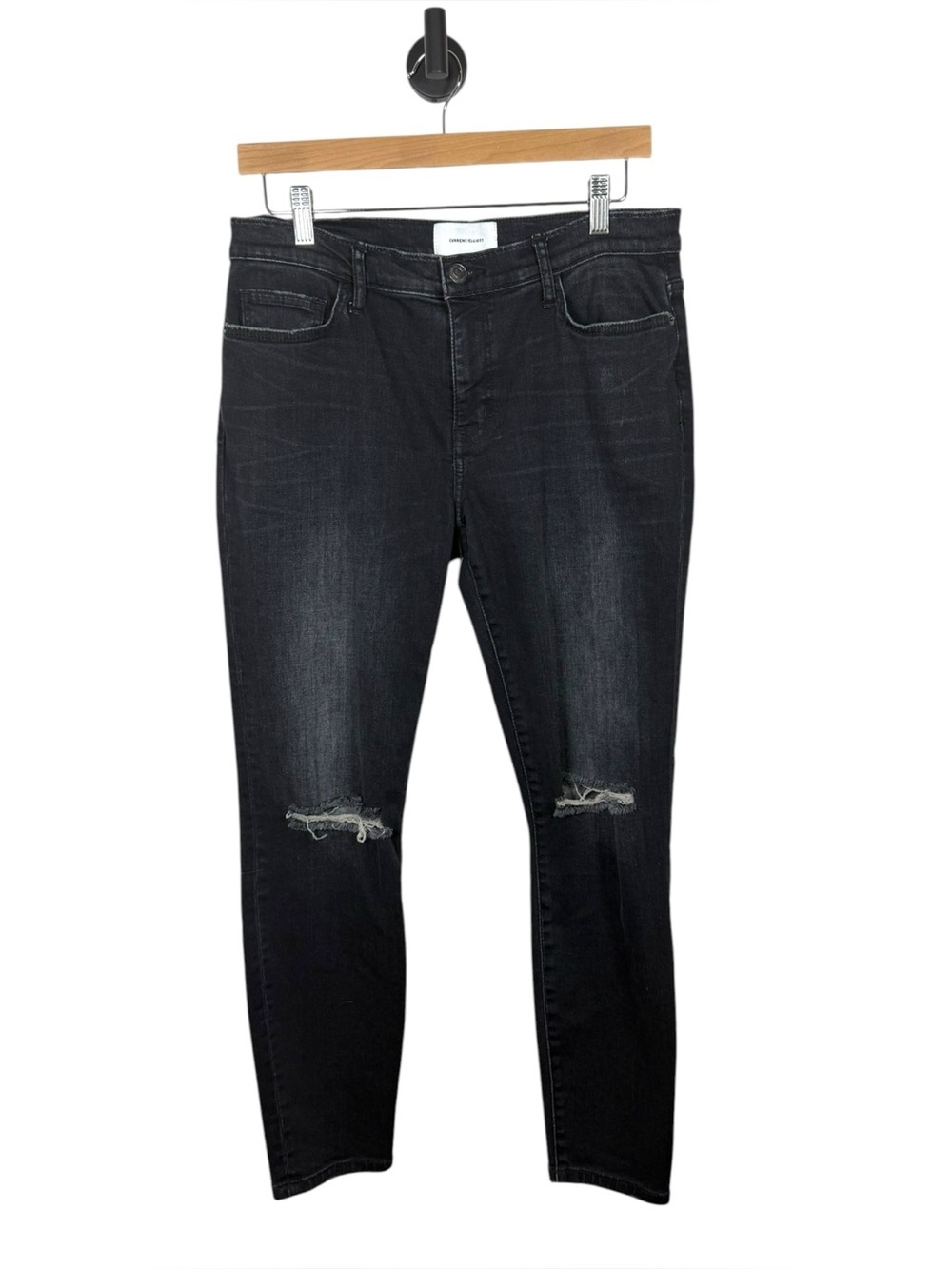 Current/Elliott The Ankle Skinny Jeans Two Year Destroy Distressed Size 30